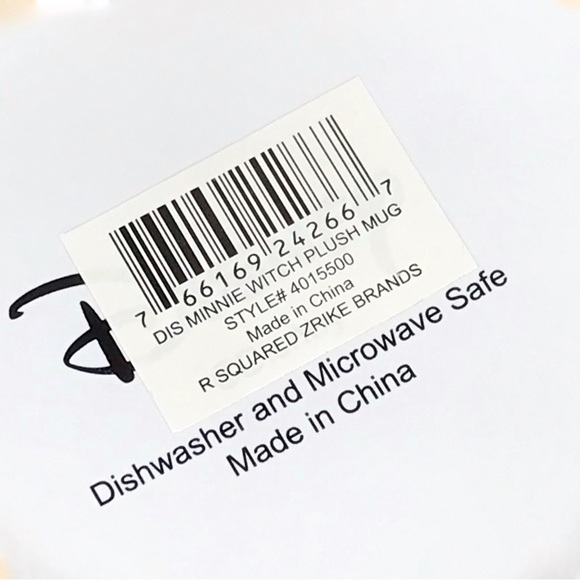 NWT DISNEY Minnie Witch plush with mug - Picture 5 of 5